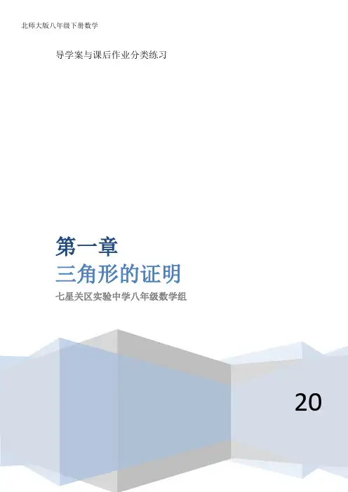 第一章：三角形的证明