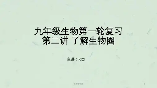 了解生物圈课件