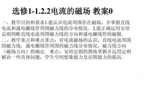 电流的磁场