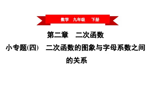 小专题(四) 二次函数的图象与字母系数之间的关系