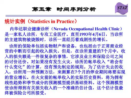 商务与经济统计:时间数列分析