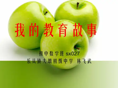 《我教育故事》PPT课件