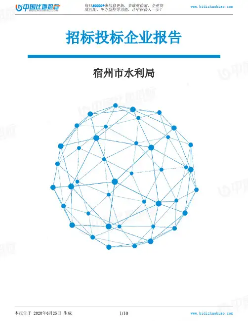 宿州市水利局-招投标数据分析报告