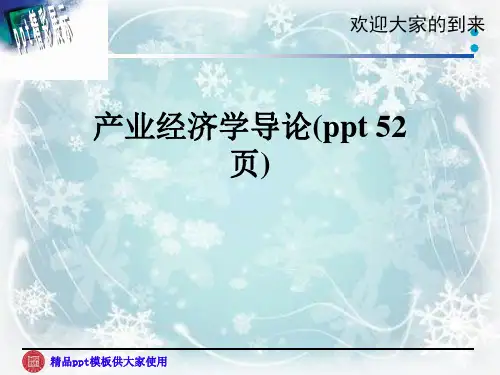 产业经济学导论(ppt 52页)