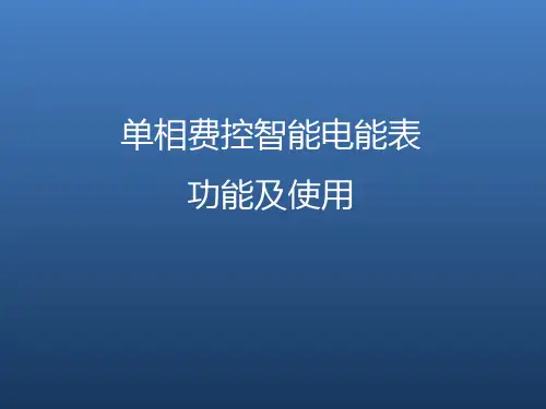 单相国网电能表介绍(DDZY188C-Z)