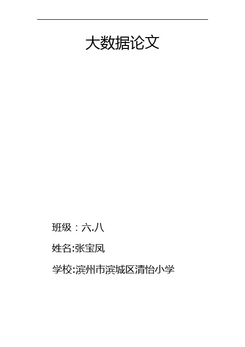 大数据论文1