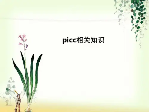 picc相关知识PPT课件
