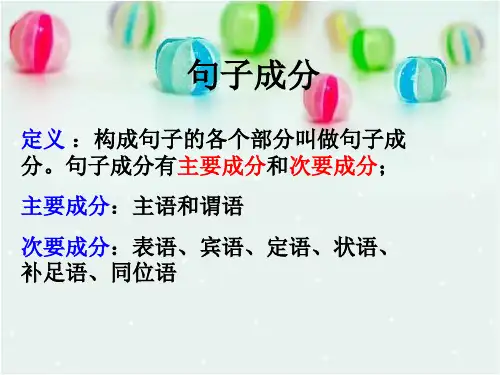 英语句子成分分析