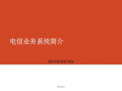 电信业务系统(MBOSS)简介