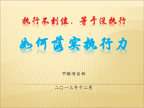 如何落实执行力
