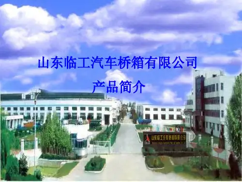 临工桥箱产品(168、DG200)结构原理