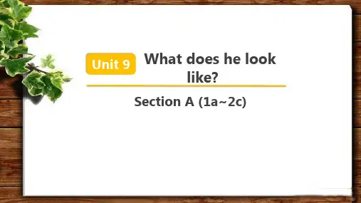 Unit 9 Section A 第1课时公开课教学PPT课件【人教版七年级英语下册】
