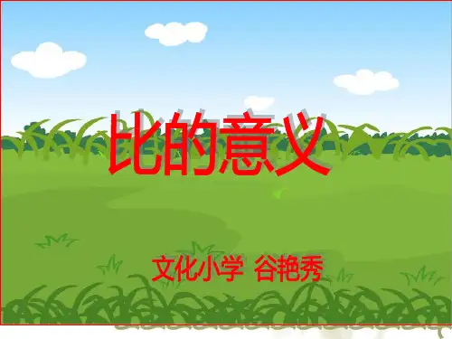 《比的意义》PPT课件 最新