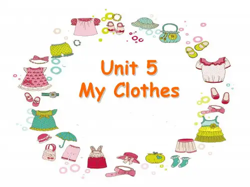 人教(PEP)四年级下册英语Unit5 MY clothes B (共39张PPT)