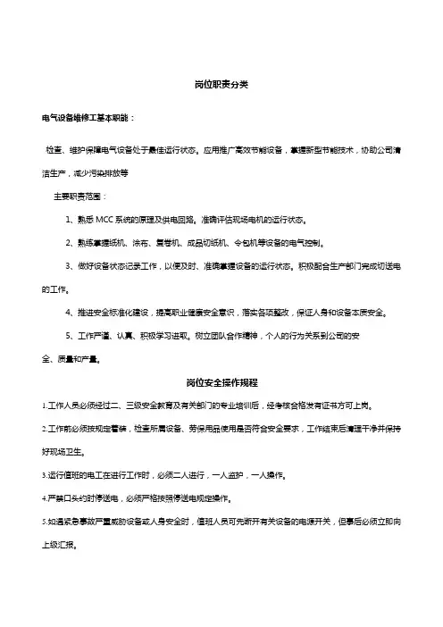 岗位安全操作规程 3