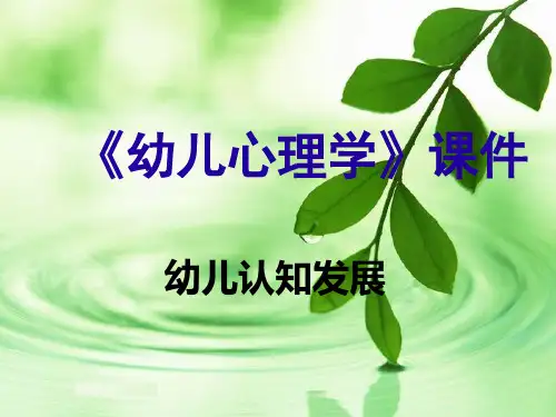 幼儿认知发展