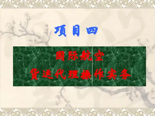 04国际航空货运代理操作实务