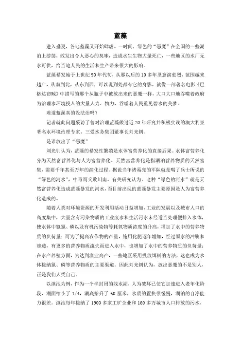 蓝藻