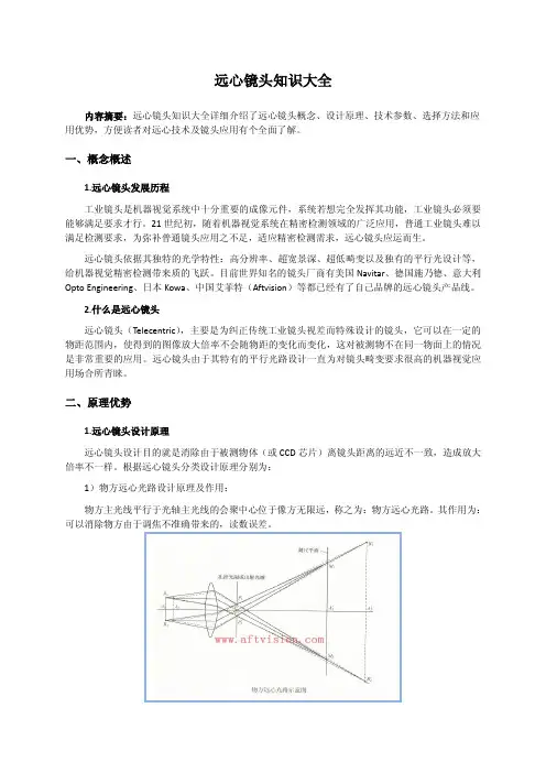 远心镜头知识大全