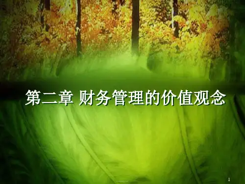 【通用】第二章 财务管理的价值观念练习题.ppt