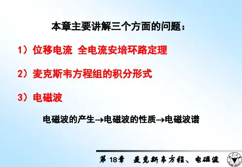 麦克斯韦方程电磁波