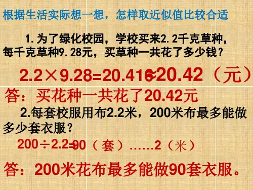 取近似值