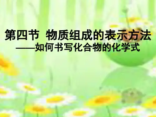 高中化学片段教学优秀课件3-物质组成的表示方法