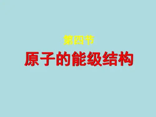 玻尔理论的基本假设现象氢原子光谱是分立线状