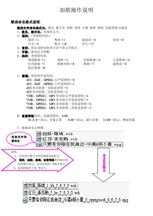 KOD-6L加歌操作说明(增加图片)