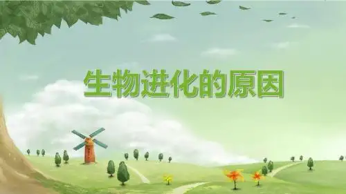 生物八年级下册进化的原因课件人教版