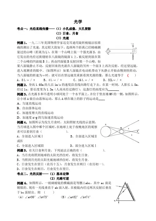 光学总复习