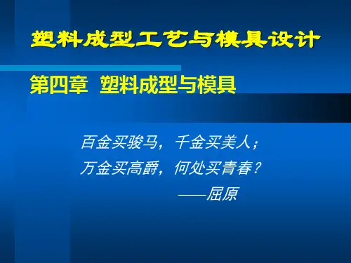 004第四章-塑料成型与模具
