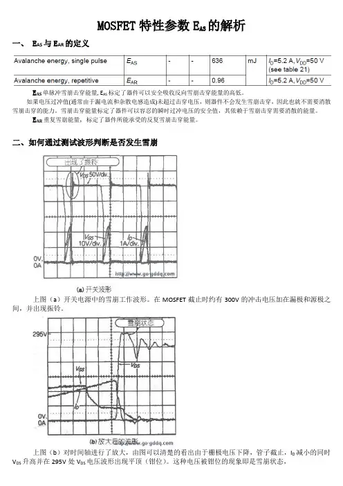 MOSFET特性参数EAS的解析