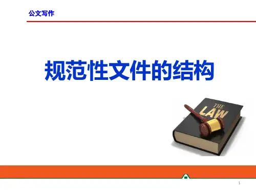 0042规范性文件的结构