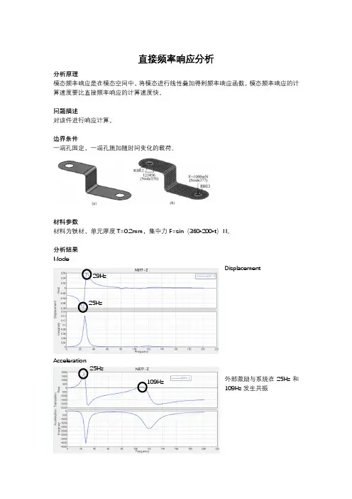 模态频率响应分析