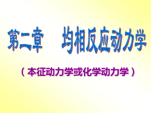 第二章均相反应动力学