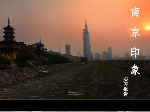 南京印象：城市认知实习
