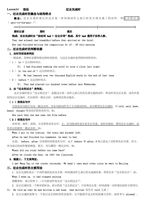 新概念英语第二册Lesson 14 语法