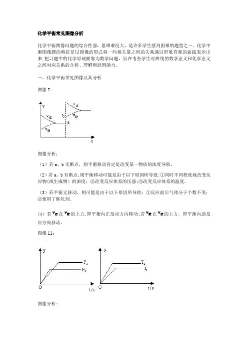 化学平衡常见图像分析