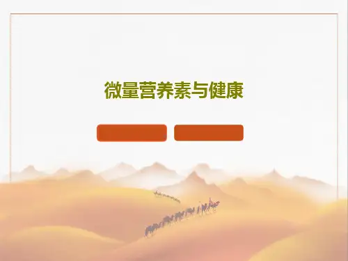 微量营养素与健康共134页