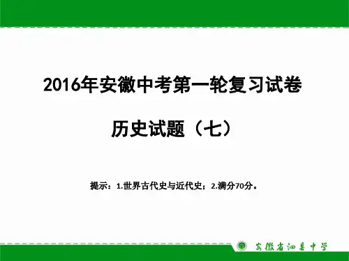 历史试题(七)
