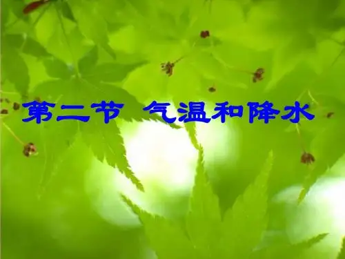 七_第二节气温和降水课件_