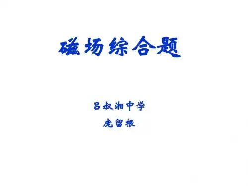 高考物理磁场综合题