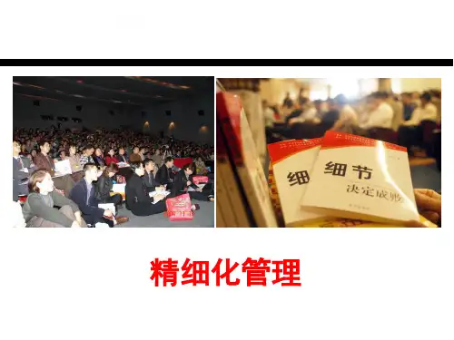 精细化生产管理.