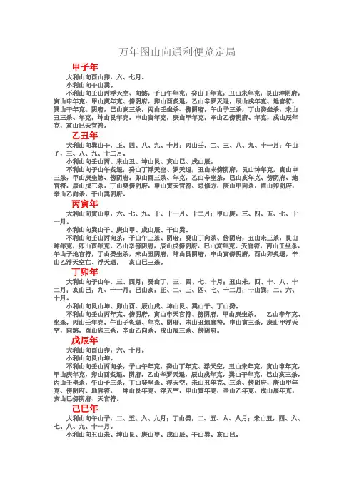 万年图山向通利便览定局