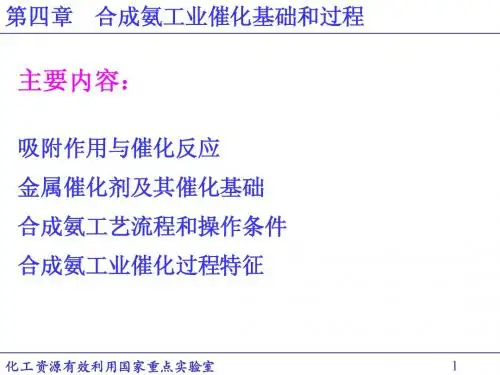 《工业催化原理》第四章 合成氨工业催化基础和过程(11)4