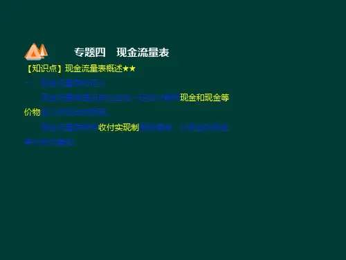 现金流量表培训资料