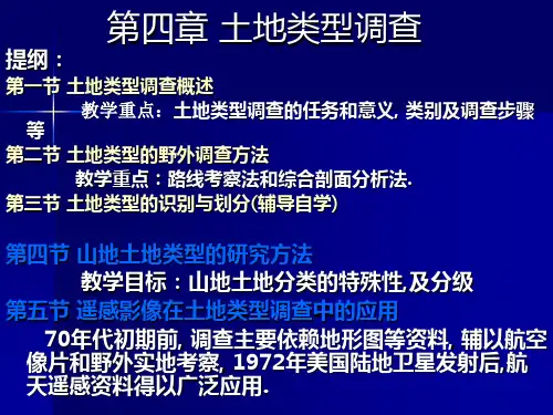 土地类型与评价
