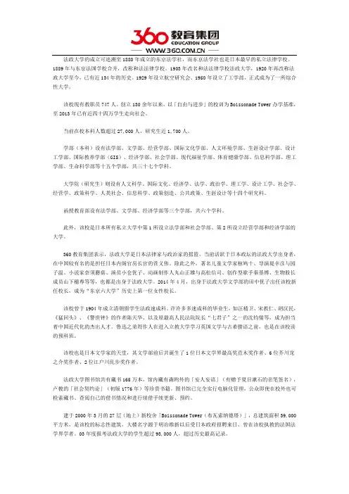 日本法政大学简介
