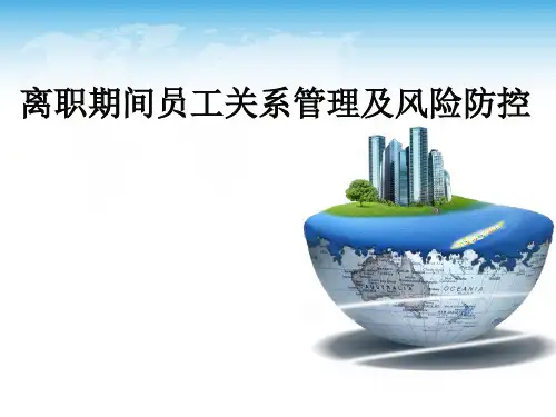 员工关系管理及风险防控ppt课件